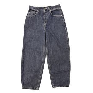 Etica Iris Relaxed Fit High Waist Mid Wash Barrel Jeans, size 28 NWOT